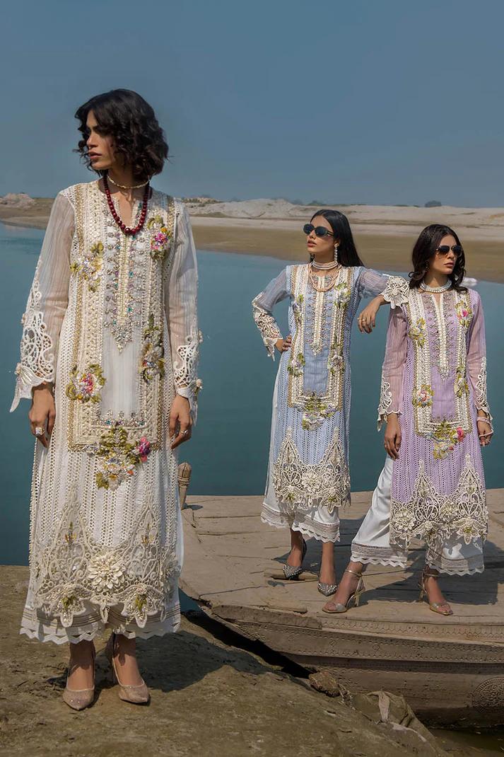Cotton Chikan 3D Embroidered - Image 13