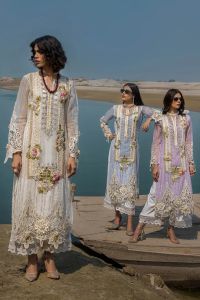 Cotton Chikan 3D Embroidered - Thumbnail 13