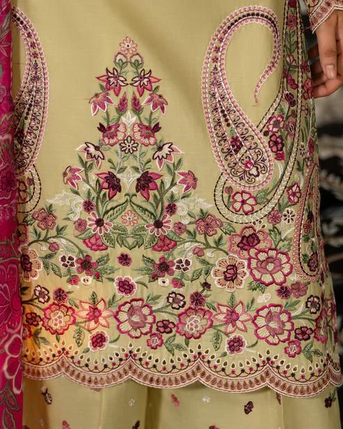 Suit with Cutwork Trouser & Lace - Image 12