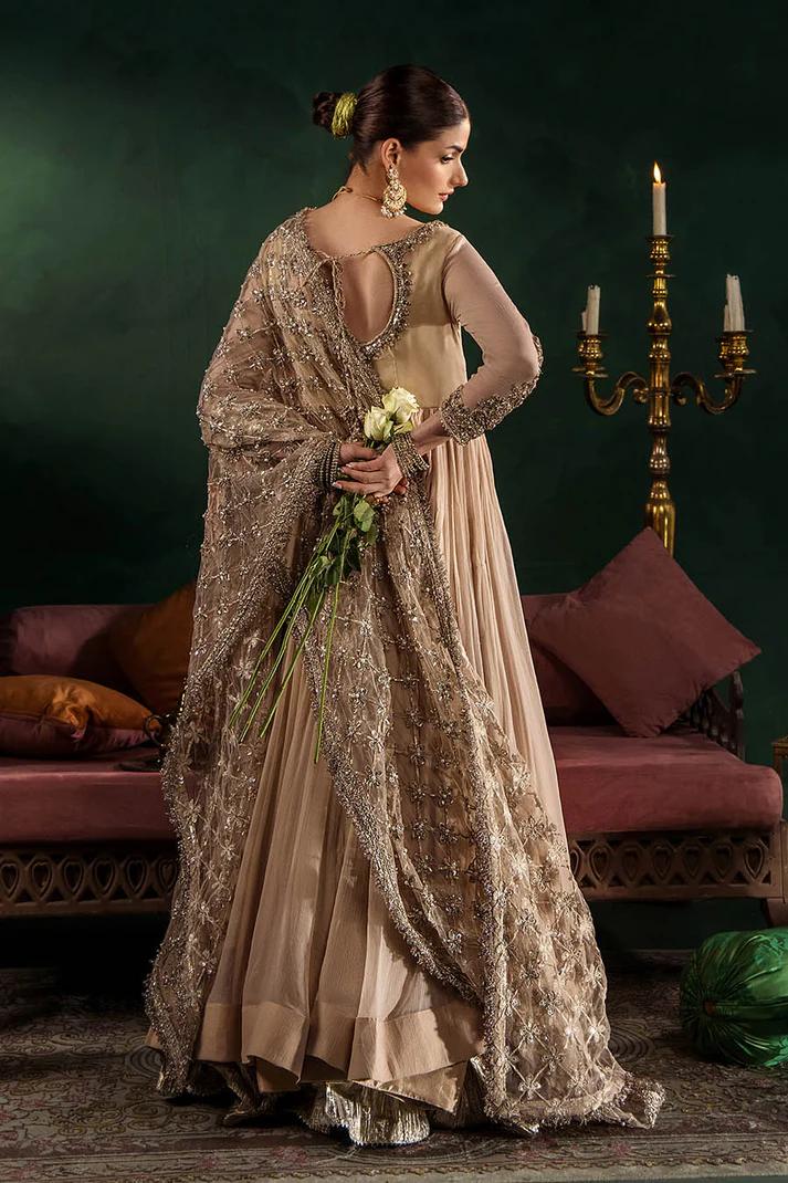 Hand-Embroidered Chiffon Suit with Sharara - Image 6