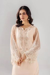 Pure Cotton with Brochette Net Sleeves - Thumbnail 6