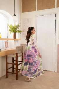 Lawn Ensemble with Delicate Lace Detailing - Thumbnail 3