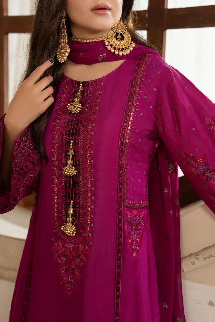 Tilla Embroidered Silk Suit - Image 5