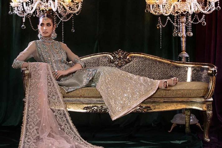 Resham Mesuri Shirt & Pure Mesuri Sharara - Image 12