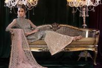 Resham Mesuri Shirt & Pure Mesuri Sharara - Thumbnail 12