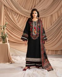 Kashmiri Stitch Embroidered with Loose Trouser - Thumbnail 8