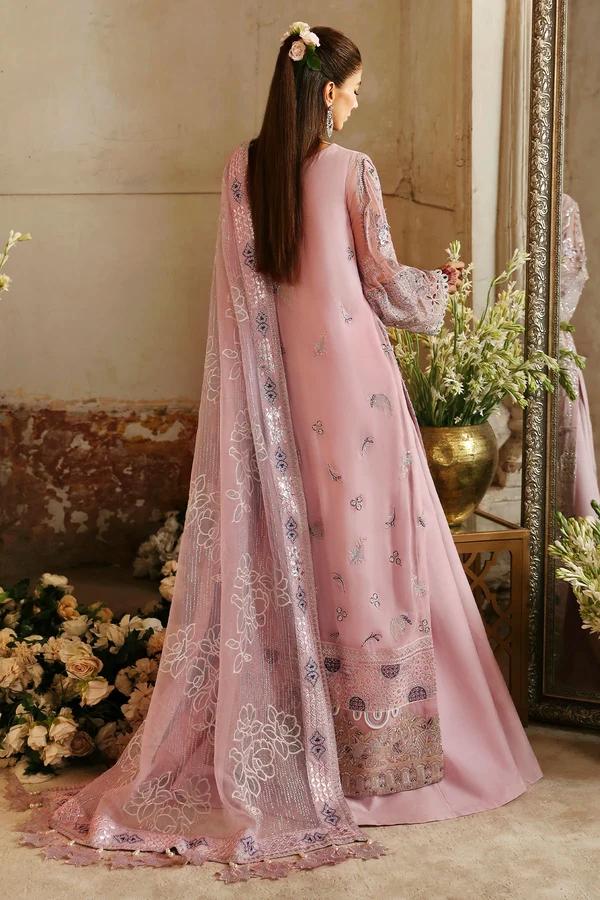 Embroidered Chiffon Suit with Appliqué Dupatta - Image 7