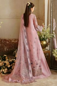Embroidered Chiffon Suit with Appliqué Dupatta - Thumbnail 7