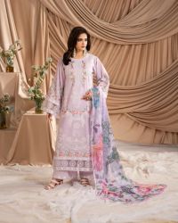 Cotton Embroidered Long Shirt&Loose Trouser - Thumbnail 2