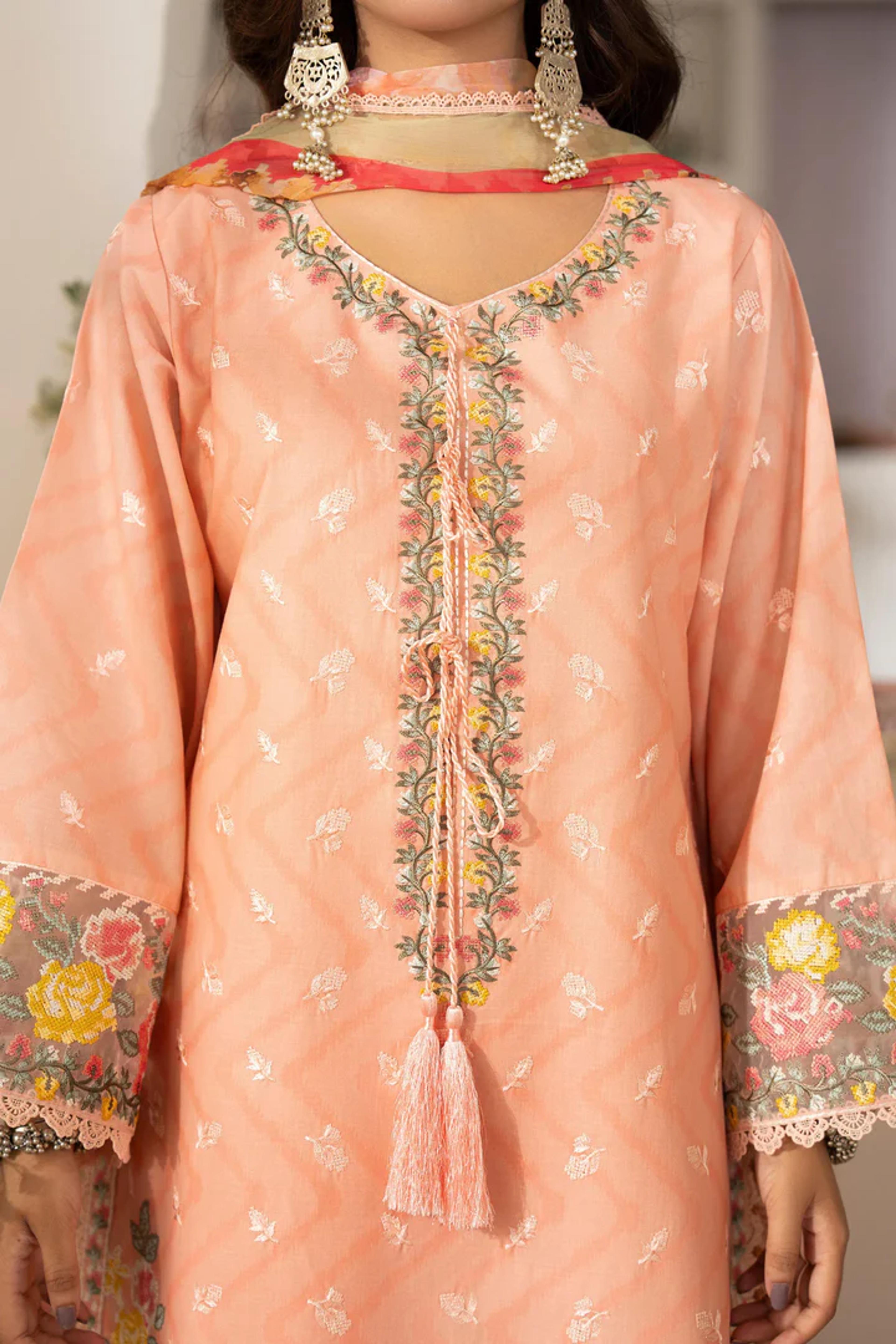 Embroidered Lawn Suit - Thumbnail 4