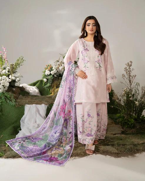 Chikankari Short Shirt&Farshi Shalwar - Image 9