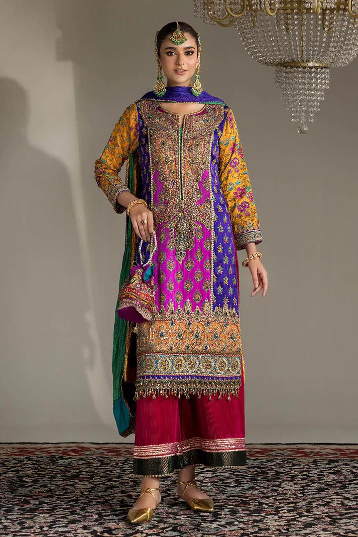Kora Dabka Resham Silk Suit - Image 1
