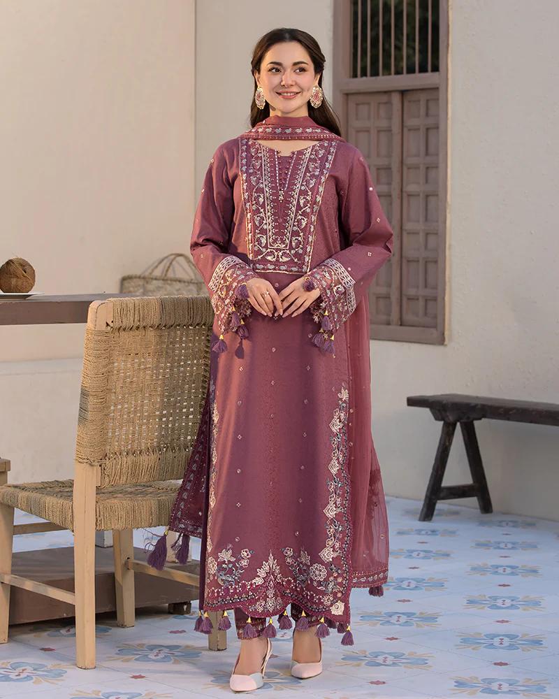Festive Cotton Jacquard Suit