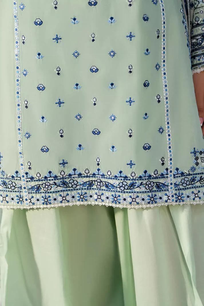 Multi-Thread Embroidered Shirt with Classic Shalwar - Image 11