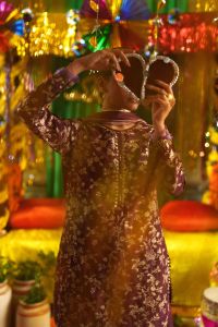 Plum Gold Embroidered Suit - Thumbnail 3