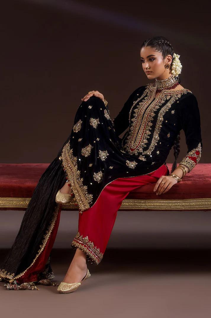 Hand-Embroidered Velvet & Silk - Image 7