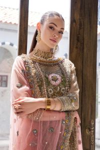 3D Zardozi Mesuri Shirt & Indian Crush Silk - Thumbnail 9