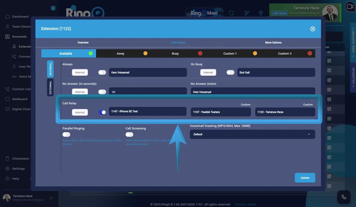 Enable Call Relay