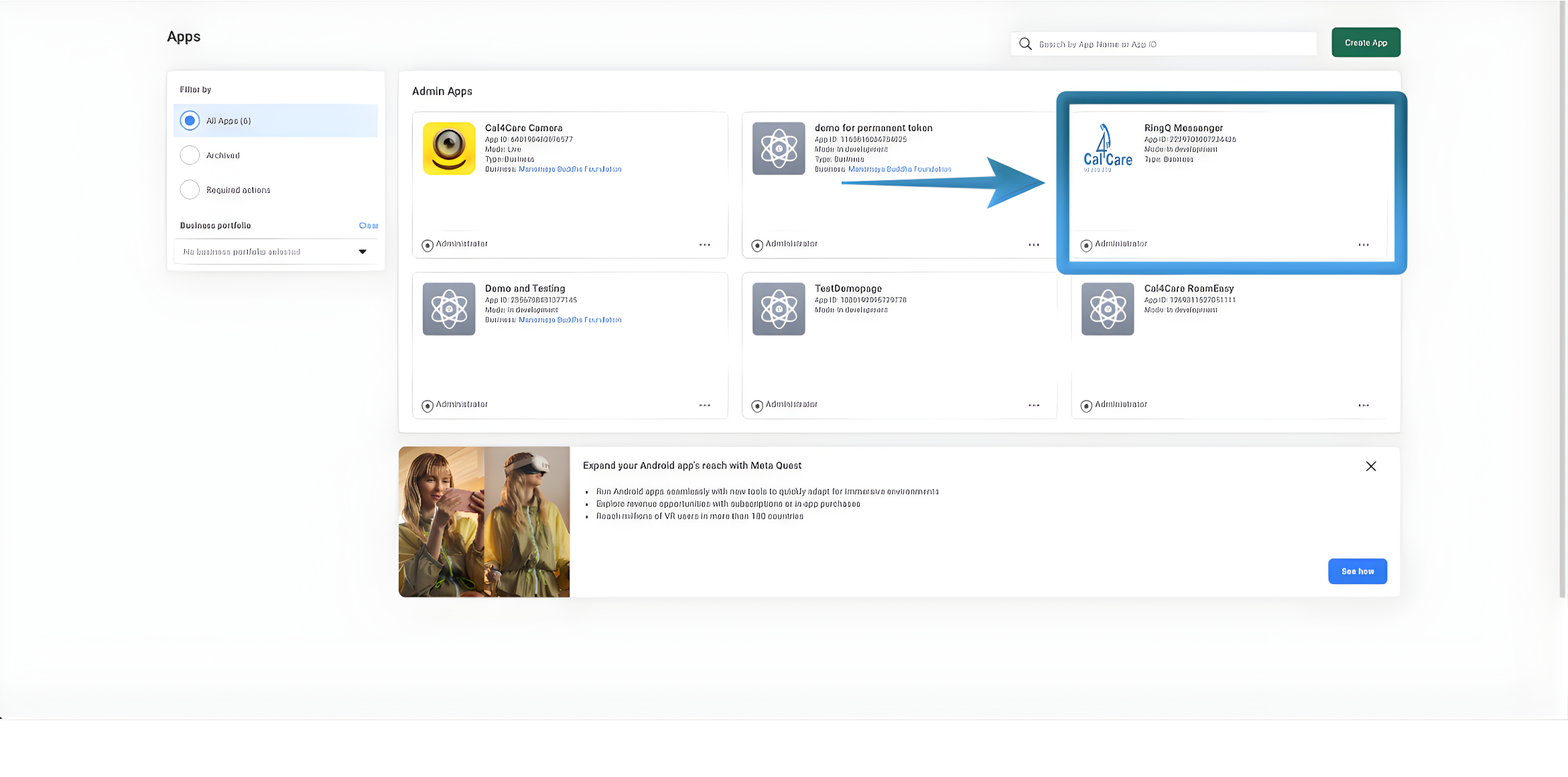 Facebook and RingQ integration