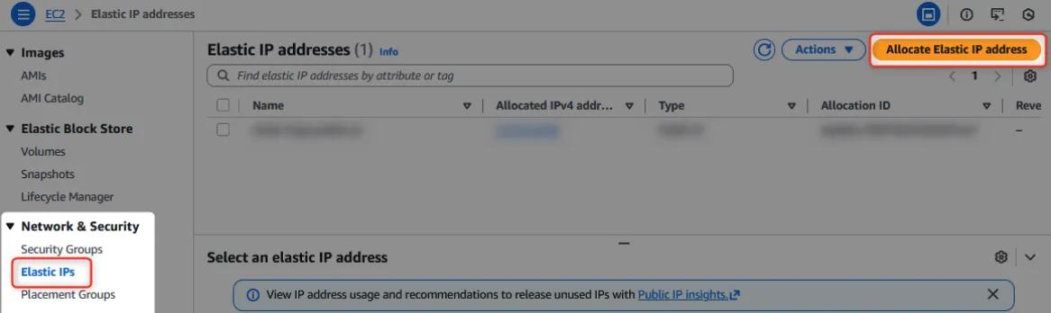 AWS Elastic IP Address