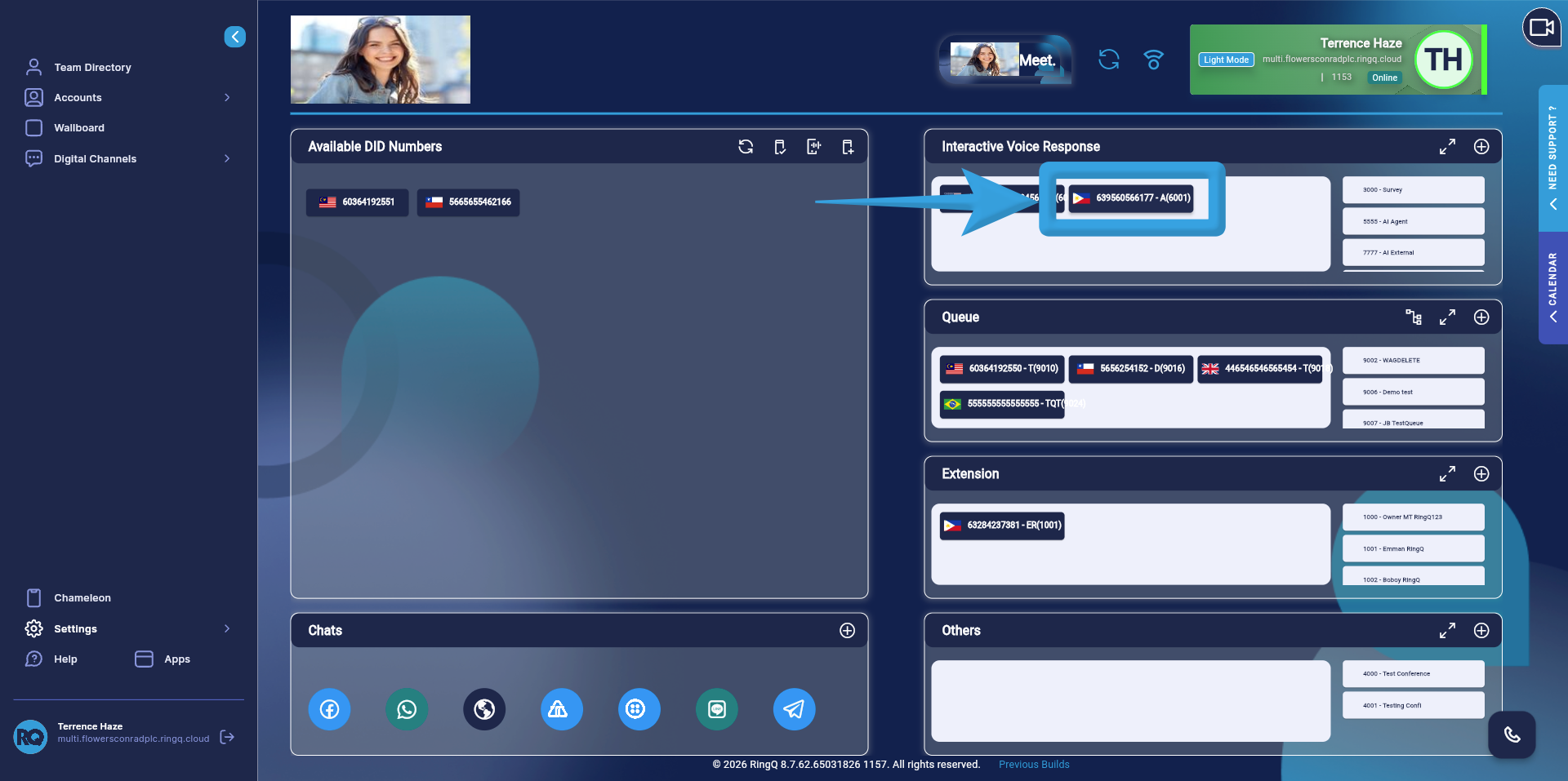 Select IVR to edit