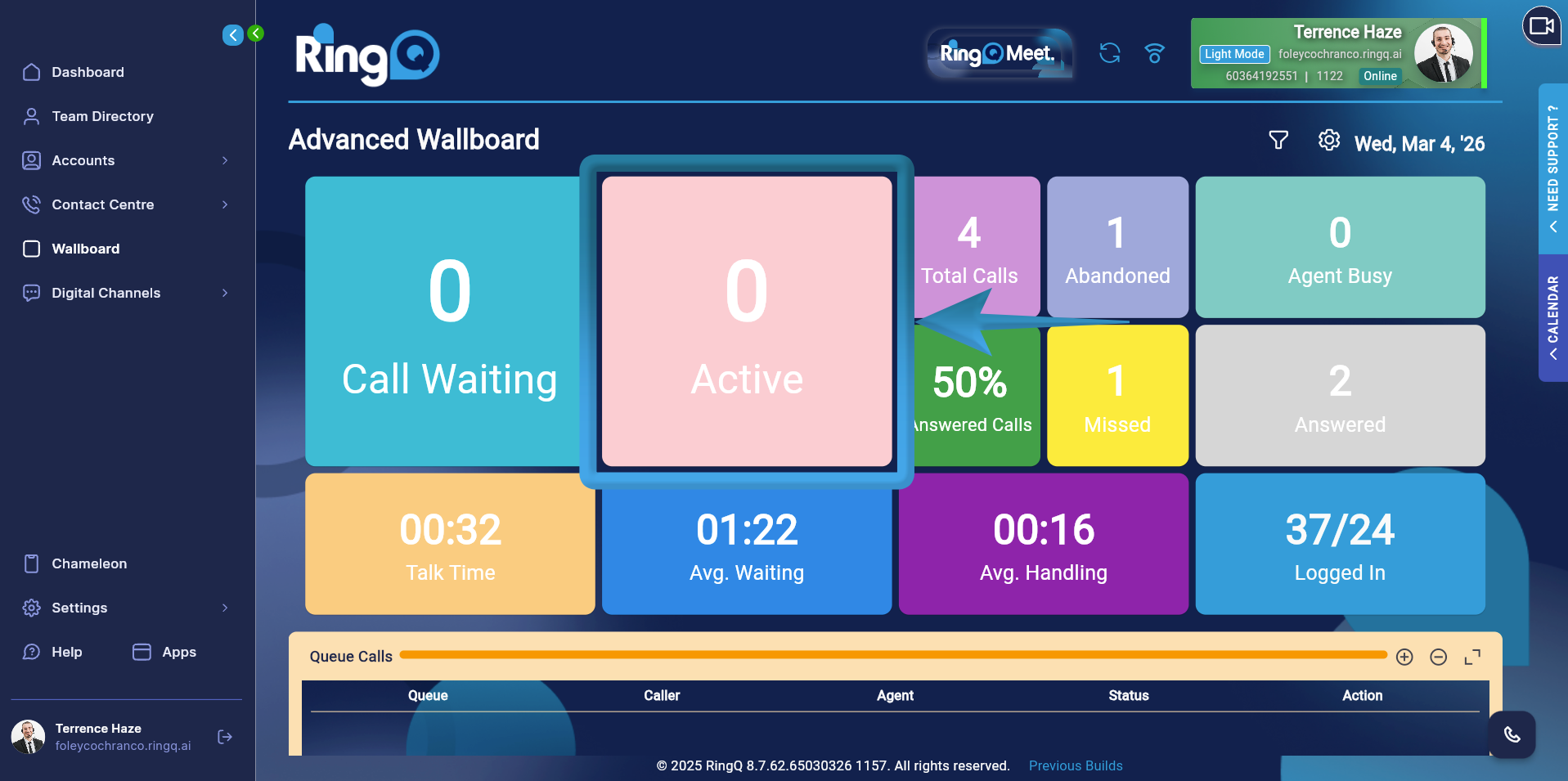 Active Calls