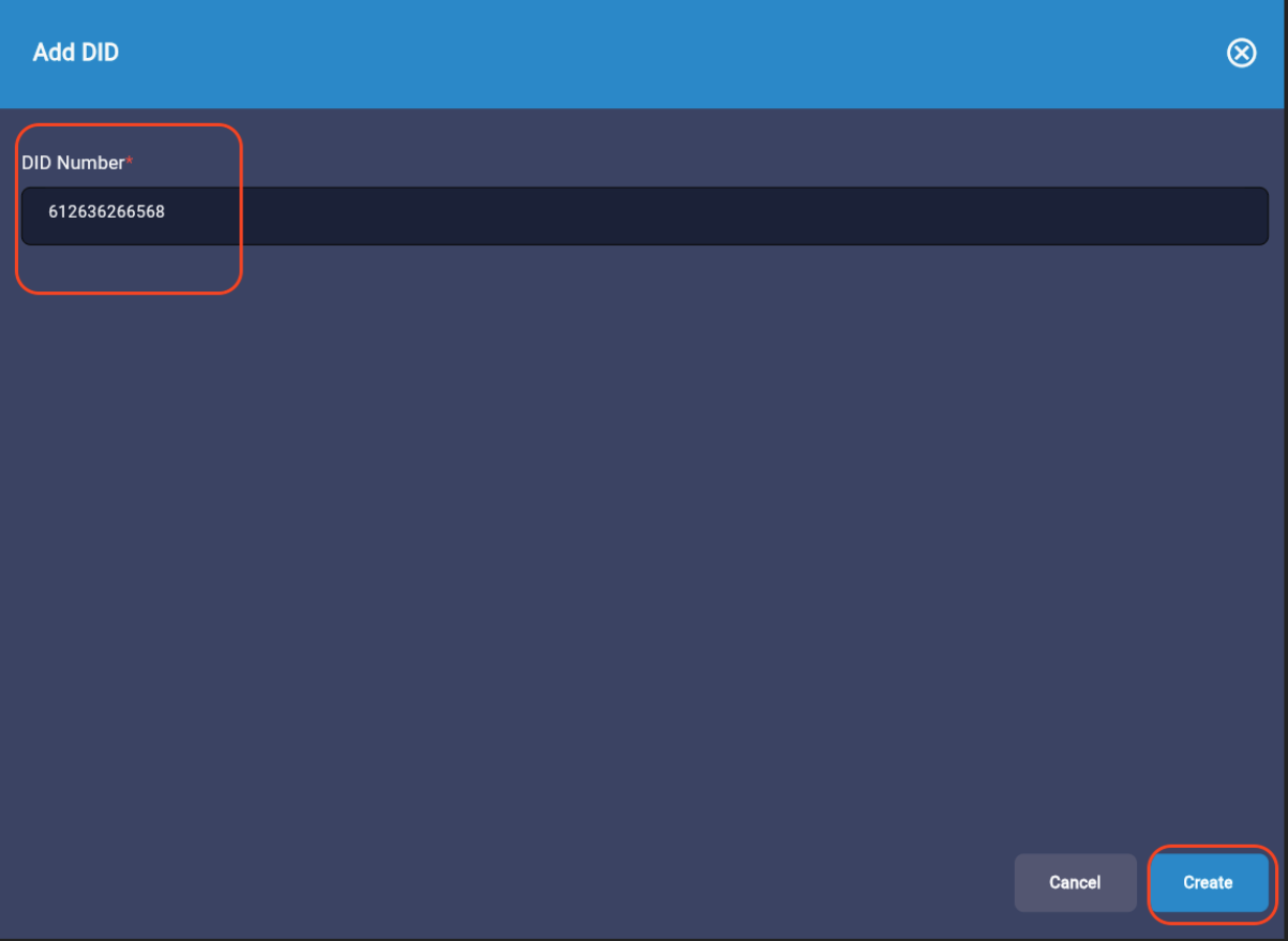 Add a DID in RingQ