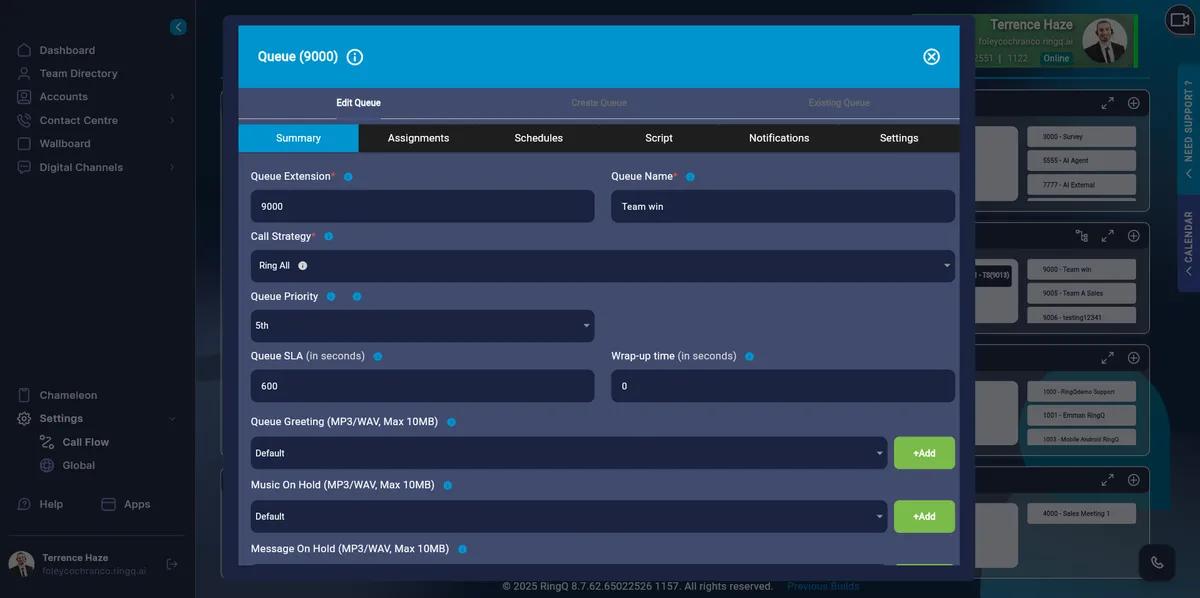 Queues and queue configurations 