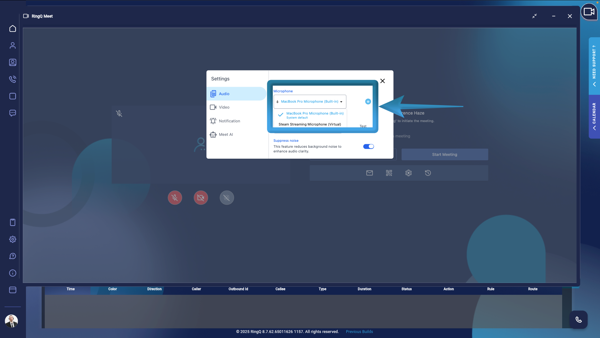 Microphone Settings