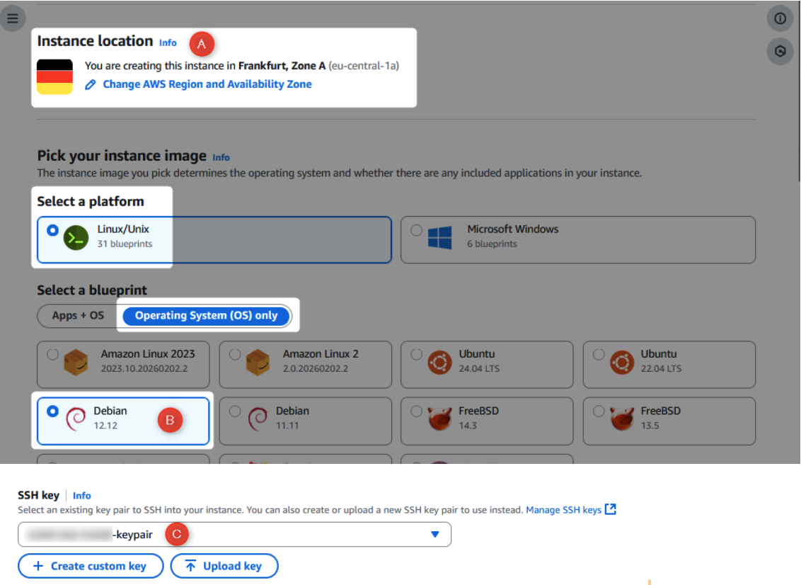 Create a RingQ instance in Amazon Lightsail