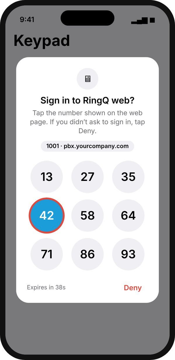 Tap the matching number