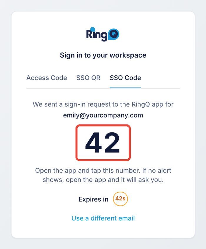 The number to match in the app