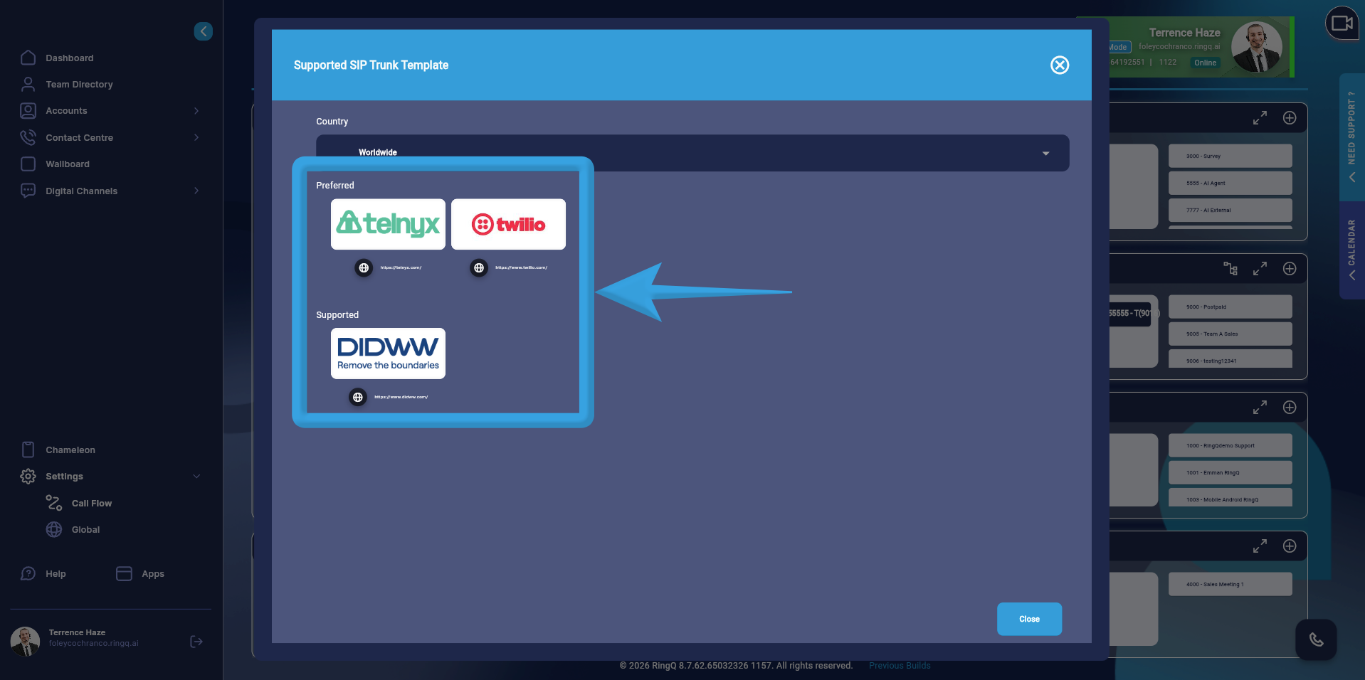 supported providers