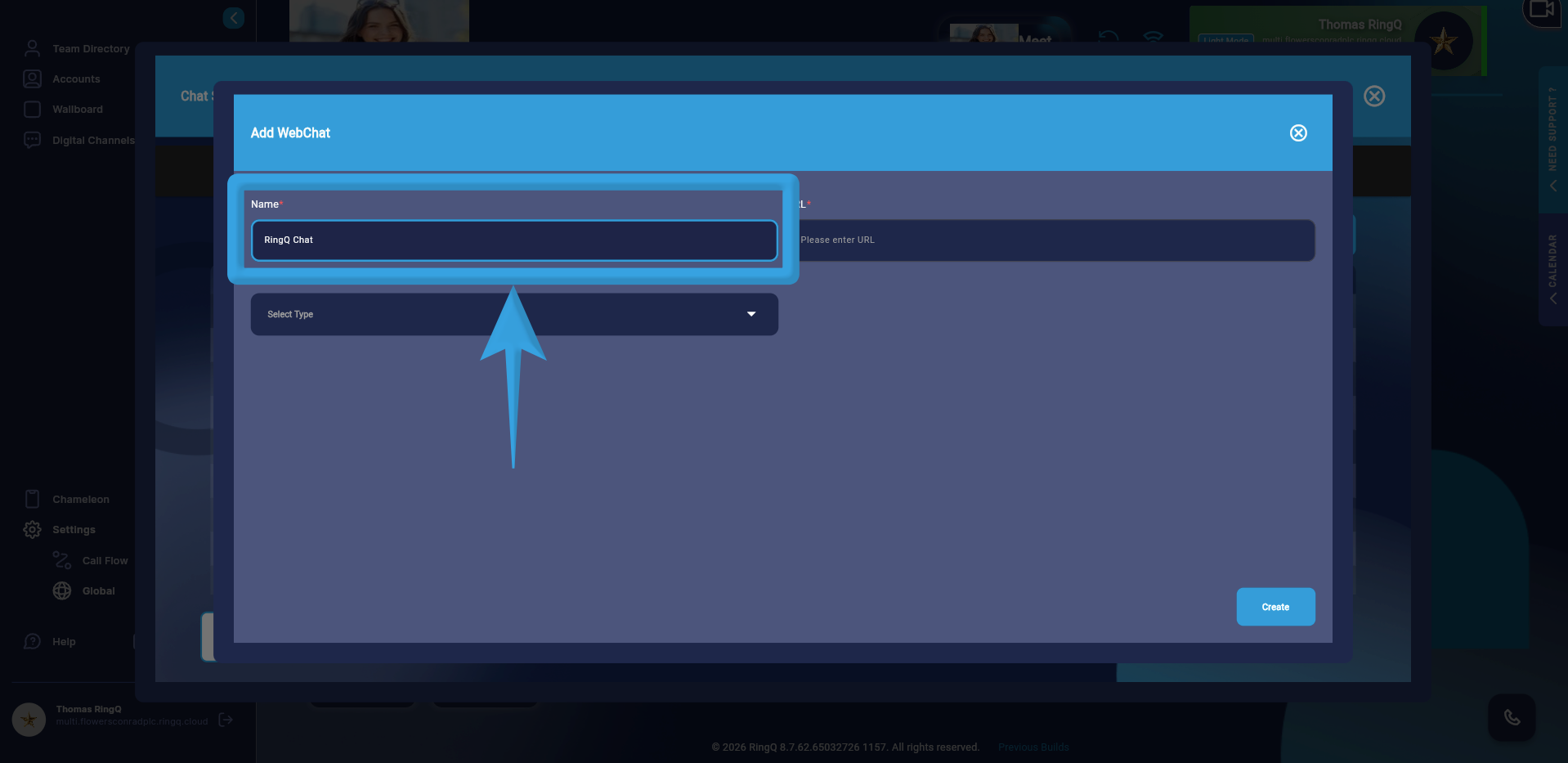 WebChat Name