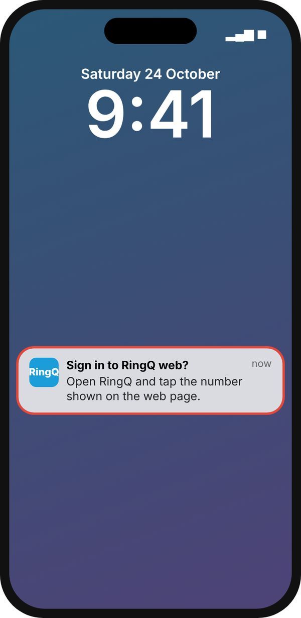 Sign-in notification