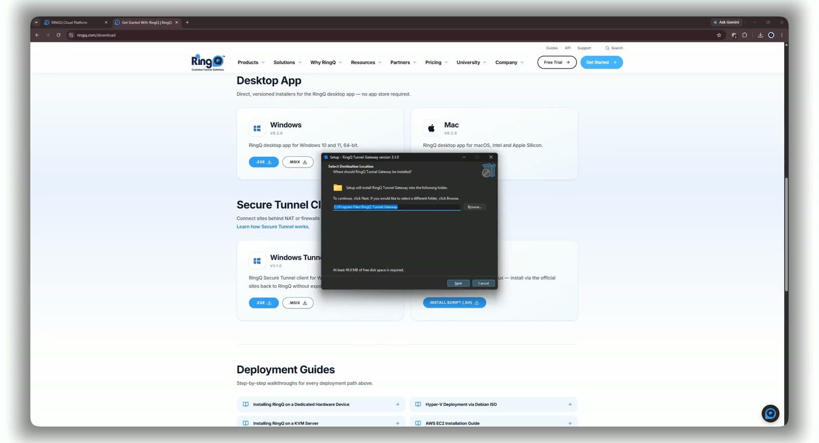 Select Destination Location — default install path.