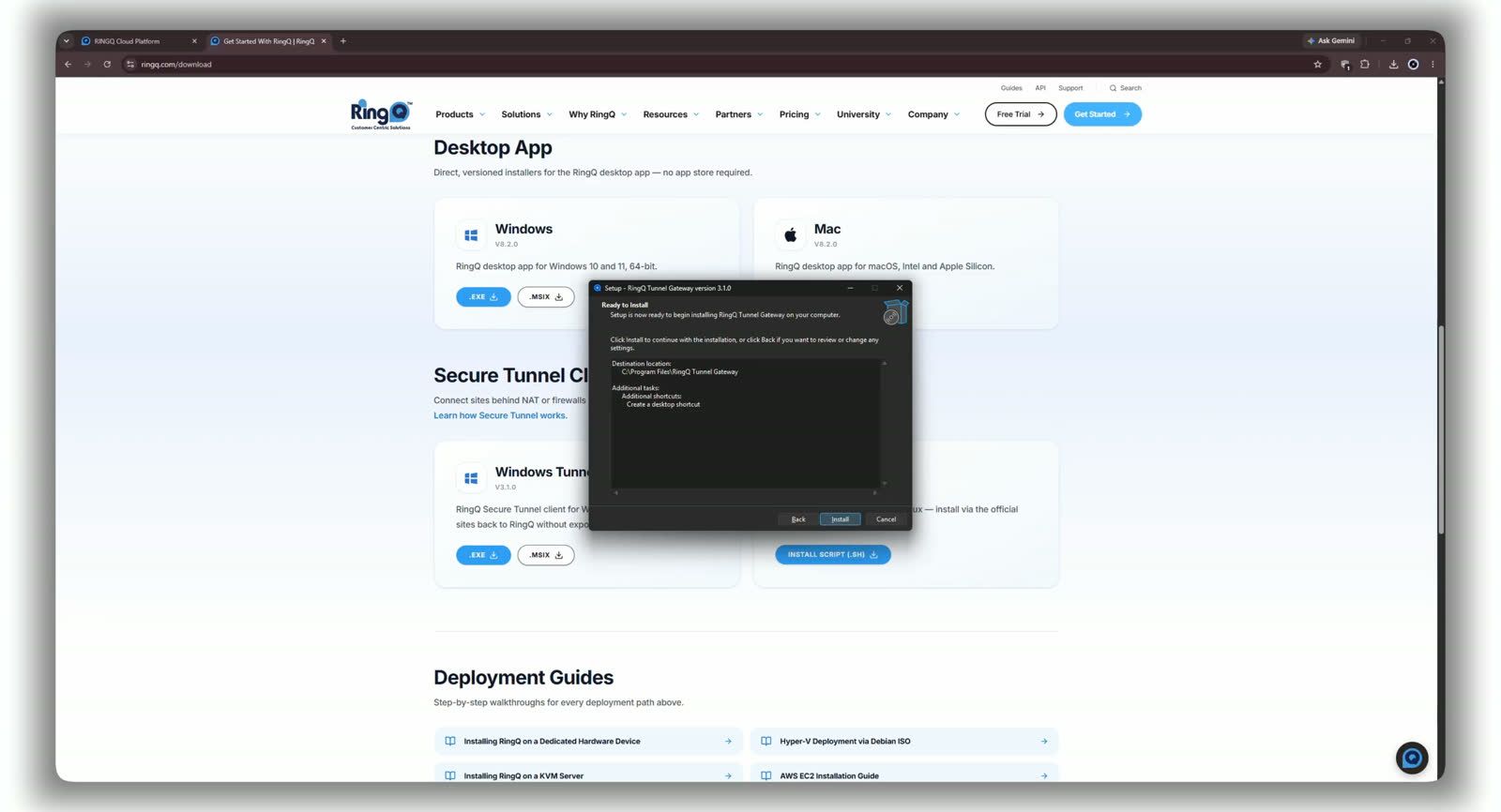 Ready to Install — review before installing.