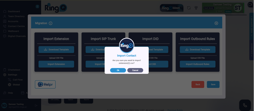 Import Extensions/Contacts