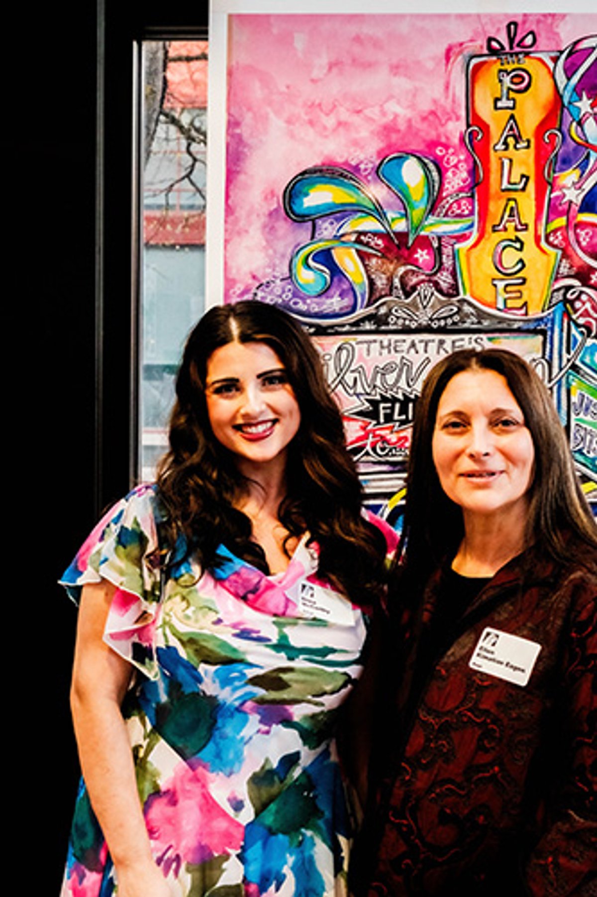 Artist Shae McCarthy and poet Ellen Kimatian Eagen