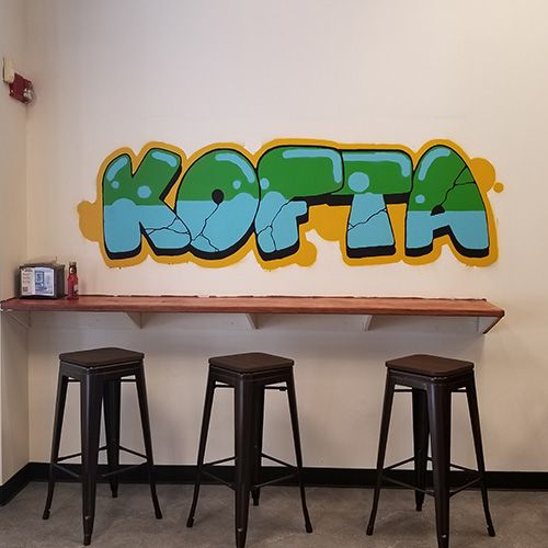 Kofta Burger graffiti