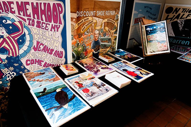 Poster prints and note cards for sale