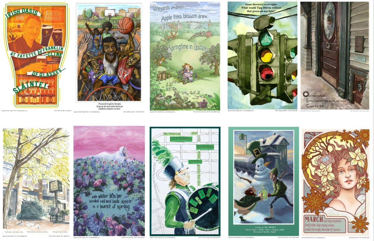 A collection of ten posters