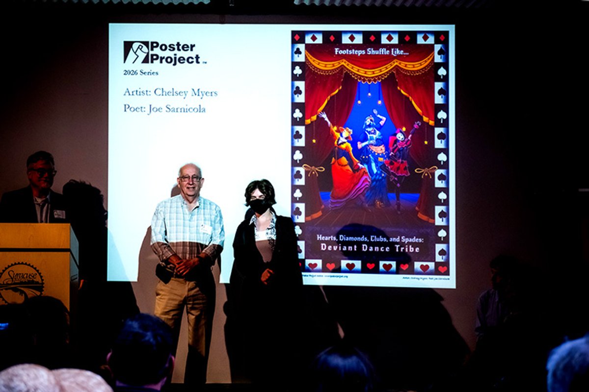 Artist Chelsey Myers and Poet Joe Sarnicola At The 2026 Unveiling Ceremony
