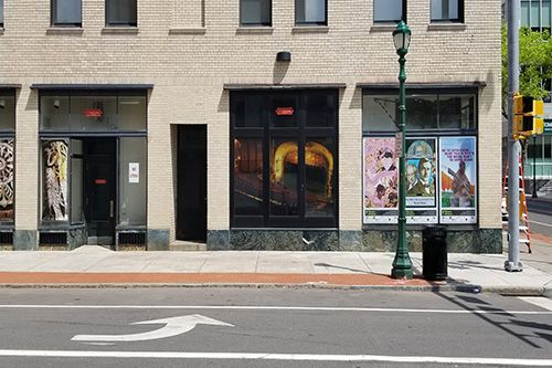 Poster Panel Installation at Landmark Theatre