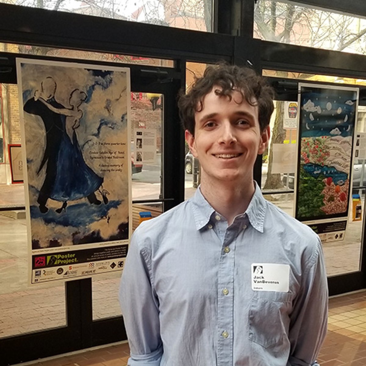 Jack VanBeveren, intern at Syracuse Poster Project