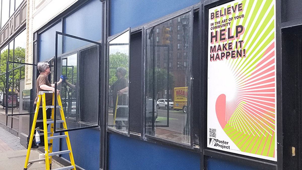 2025 downtown Post Office installation, beginning