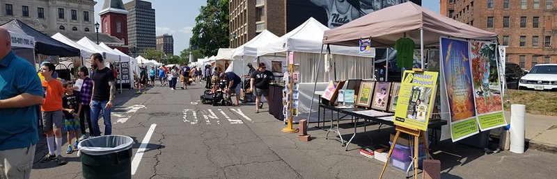 Poster Project booth at the Syracuse Arts and Crafts Festival