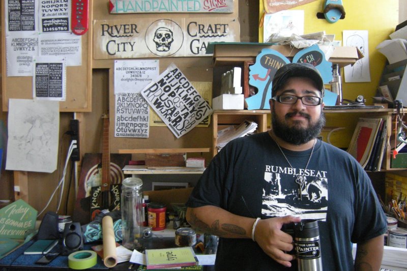 Cayetano Valenzuela, Artist and Sign Painter