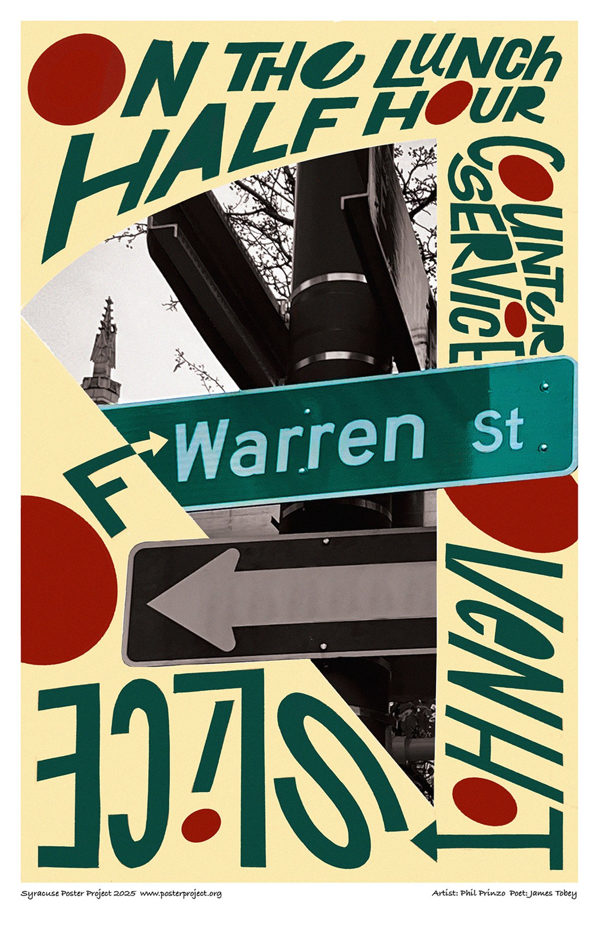 On the lunch half hour
counter service oven hot
slice of Warren Street On the Lunch Half Hour