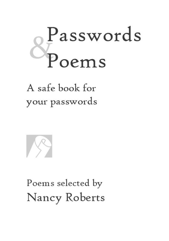 Title Page for Passwords Booklet